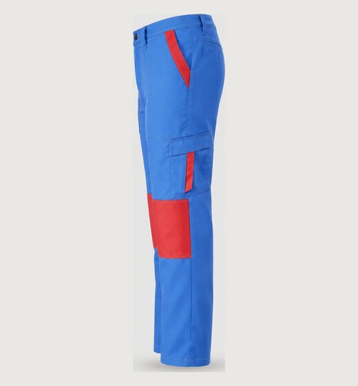 Pantaloni albastru-roșu